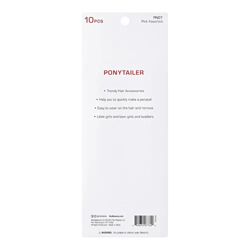 Miniatura 3 de RED by Kiss 10 ligas para el pelo de bola de 0.63 pulgadas, soportes para cola de caballo de burbujas para niños, niñas, mujeres, bebés, bebés