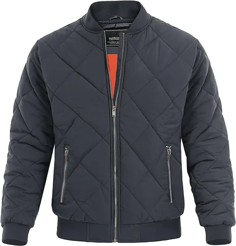 Miniatura 8 de MAGNIVIT Chaqueta bomber para hombre, chaqueta acolchada para invierno y otoño, abrigos acolchados cálidos
