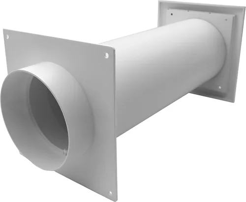 Miniatura 7 de Repa Market Kit de ventilación de plástico de 4 pulgadas, ajustable, cubierta de ventilación de secadora con listones y conector de tubería