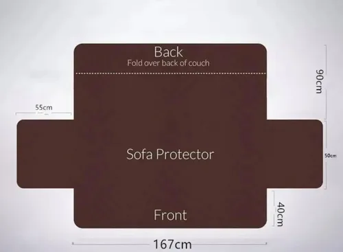 Miniatura 5 de Funda de sofá acolchada, lavable, extraíble, antidesgaste, protector de muebles para mascotas o niños (1, 2 plazas)