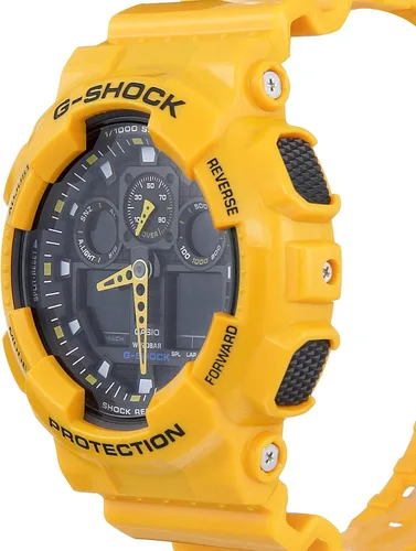 Miniatura 2 de Casio G-Shock Reloj analógico-digital con esfera negra para hombre - GA-100A-9ADR (G273), Negro -, Moderno