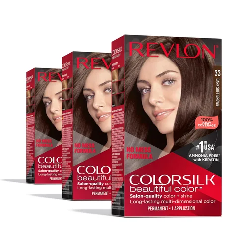 Miniatura 67 de Revlon Colorsilk - Tinte para el cabello, rubio ceniza oscuro, paquete de 3 unidades 60 rubio ceniza oscuro