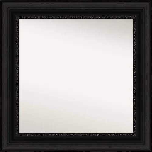 Miniatura 195 de Amanti Art Espejo personalizado, espejo de baño negro puente, espejo de pared o espejo de tocador de baño sobre el fregadero (26 x 26 pulgadas)