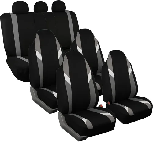 Miniatura 15 de FH Group Tres filas de 7 plazas, fundas de asiento de automóviles modernistas de alta calidad que se adaptan a la mayoría de automóviles, camiones