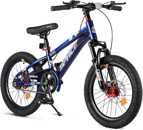 Bicicleta para niños ONLYGU - Bicicleta de 18 20 pulgadas para niños y niñas con asiento ajustable y freno de mano, bicicletas para niños de 7 a 13