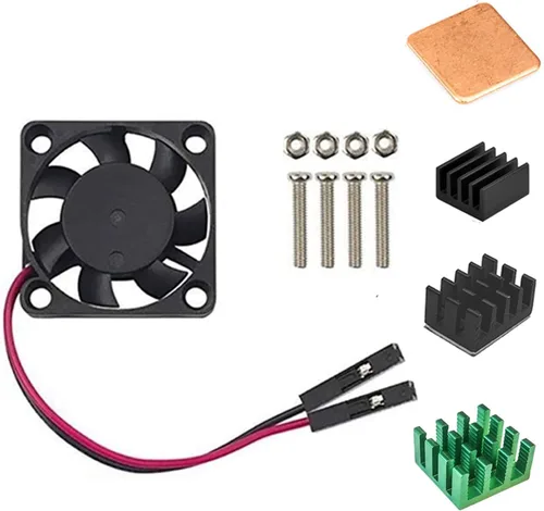 Miniatura 9 de Easycargo Raspberry Pi 4 Kit de ventilador de disipador de calor para refrigeración Raspberry Pi 5 4 3, 3, disipador de calor para ventilador