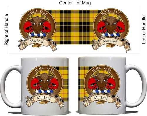 Miniatura 3 de MacLeod Scottish Clan Crest Motto Dress Tartan Mug