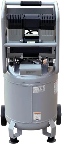 Miniatura 4 de California Air Tools 10020C Compresor de aire ultra silencioso, sin aceite y potente de 2.0 HP, tanque de acero de 10 galones con ruedas, nivel