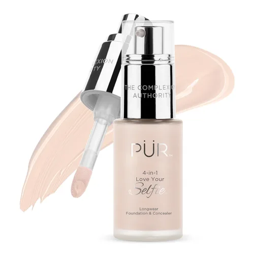Miniatura 35 de PÜR MINERALS 4-in-1 Love Your Selfie Foundation & Concealer - Longwear Medium-to-Full Coverage Liquid Makeup Foundation with Hydrating Blend for