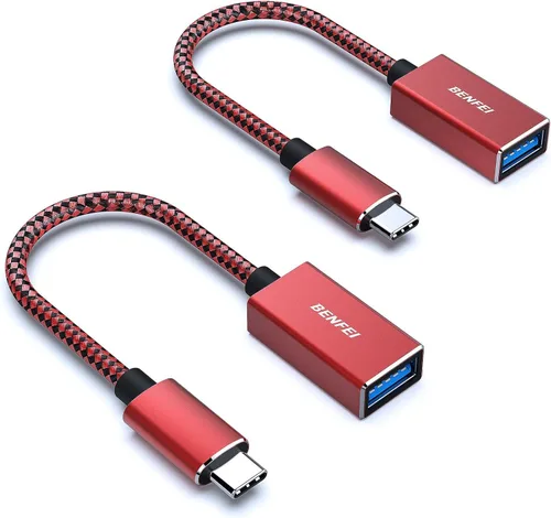 Miniatura 8 de BENFEI Adaptador USB C a USB 3.0, paquete de 2 adaptadores USB C a A macho a hembra compatibles con MacBook 2022 2021 2020, Samsung Galaxy Note 20