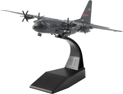 Miniatura 8 de AC-130H Gunship - Aviones fundidos a presión, escala 1/200, modelo de avión de metal para coleccionista, entusiasta de la aviación, coleccionable