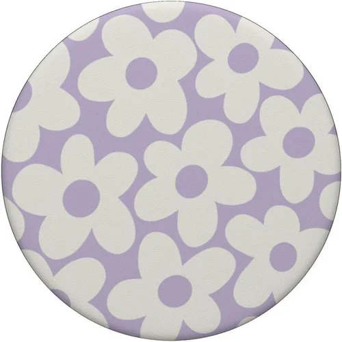 Miniatura 3 de PopSockets PopGrip para mujer, diseño de flores estéticas, diseño floral, retro, con margaritas