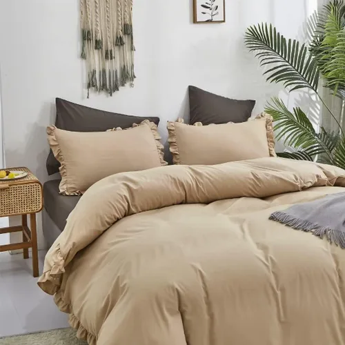 Miniatura 264 de CLOTHKNOW - Juego de edredón verde militar tamaño completo de 3 piezas, juego de ropa de cama verde oscuro, edredón suave con 2 fundas de almohada