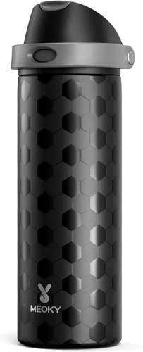 Miniatura 43 de Botella de agua aislada de 40 onzas con popote, botella de agua de metal de acero inoxidable con tapa 2 en 1, a prueba de fugas, fría durante 24