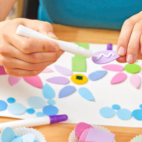 Miniatura 4 de Colorations Tacky - Bolígrafos de pegamento para el aula, suministros para proyectos de arte y manualidades (paquete de 24), secado rápido