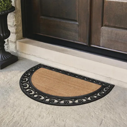 Miniatura 51 de A1HC Tapete para Puerta de Fibra de Coco Natural y Caucho, 30"x48" – Grueso, Duradero, Resistente, Anti-Desprendimiento, Resistente a