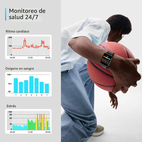 Miniatura 6 de Blackview 2026 Smart Watch (Answer/Make Calls), Fitness Watch for Men and Women with Heart Rate/SpO2/Sleep Monitor/2 Straps, 100+ Sports Modes, IP68