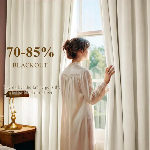 Miniatura 11 de StangH Cortinas de Terciopelo Verde Esmeralda de 96 Pulgadas - Cortinas Opacas de Terciopelo de Lujo Súper Suaves, Elegante Cobertura de Ventana