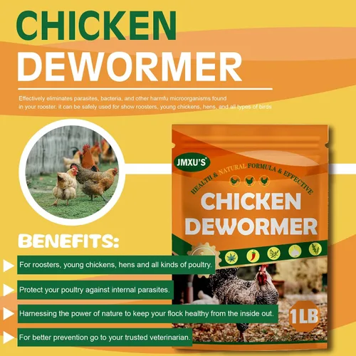 Miniatura 3 de Polvo Desparasitante para Pollos de Jmxu, Fórmula Natural de Desparasitante Avícola, Polvo Desparasitante para Gallinas Ponedoras, Suministros