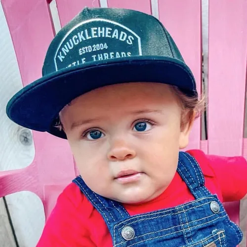 Miniatura 50 de Born to Love - Gorra de béisbol para niño y bebé con visera, en color blanco y azul