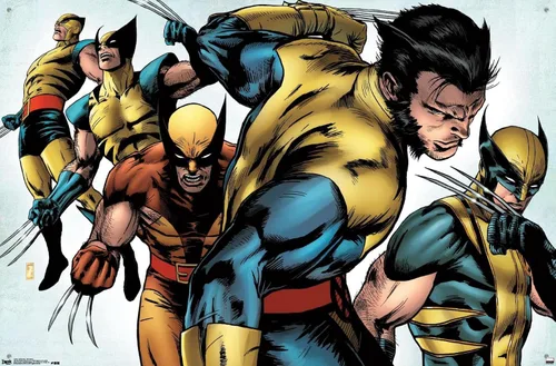 Miniatura 4 de Marvel Comics - Póster de pared con pasadores de presión de Wolverine Paquete de póster y pin de empuje