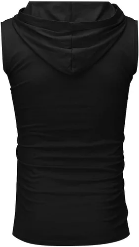 Miniatura 3 de Sudaderas con capucha para hombre para entrenamiento sin mangas para gimnasio secado rápido musculación fitness camisetas