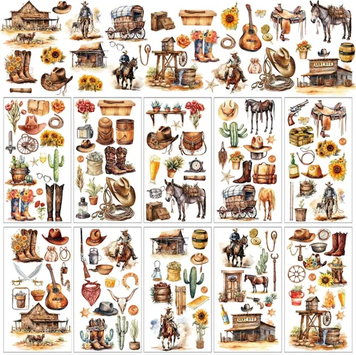 Miniatura 15 de Whaline 10 hojas patrióticas de transferencia para manualidades, 4 de julio, calcomanías de transferencia para muebles en colores pastel para 250