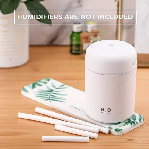 Miniatura 3 de 40 barras de humidificador de algodón para recambio de mechas de repuesto para difusor personal portátil, humidificadores de niebla alimentados por
