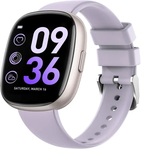 Miniatura 9 de Relojes inteligentes para hombres y mujeres Fitness: rastreador de fitness con Blutooth Call 24/7, ritmo cardíaco SpO2, monitor de sueño 5ATM