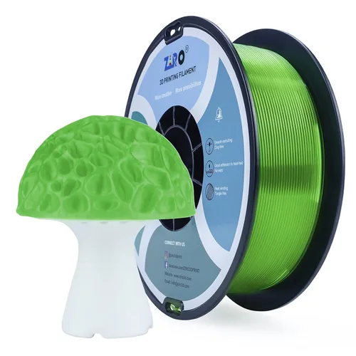 Miniatura 9 de ZIRO Filamento PLA fluorescente de 0.069 pulgadas, luminoso solo por luz UV, filamento de impresora 3D de efecto brillante, carrete de 2.2 libras