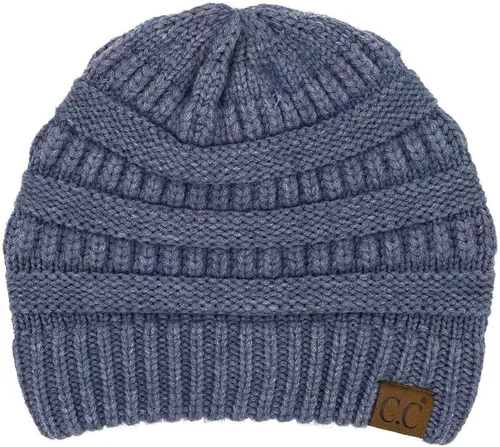 Miniatura 41 de C.C Trendy Warm Chunky Soft Stretch Cable Knit Beanie