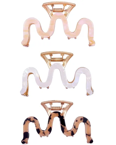 Sinide - Pinzas de metal para el cabello de 3.5 pulgadas, pinzas grandes de acetato de celulosa, pinzas para cabello largo y grueso, accesorios