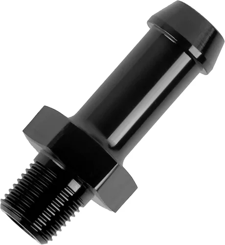 Miniatura 25 de EVIL ENERGY 3/8" NPT macho a 1/2" adaptador de montaje de púas 45 grados aluminio negro
