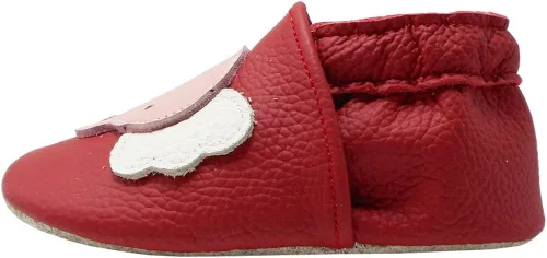 Miniatura 4 de YALION - Mocasines de cuero suave para bebés, niños y niñas, para gatear y dar sus primeros pasos