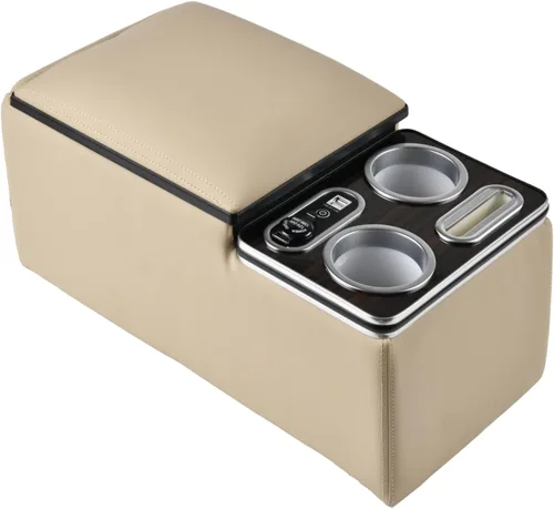Miniatura 13 de Coverado - Organizador de consola central para auto, consolas universales para asiento trasero, organizador y almacenamiento para asiento
