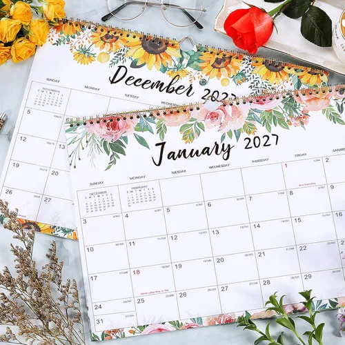 Miniatura 2 de Calendario 2026 – ENE 2026 – DIC 2026, 14.6'' x 11.4'' pulgadas, calendario de pared 2026, encuadernación de doble alambre, calendario de 12 meses