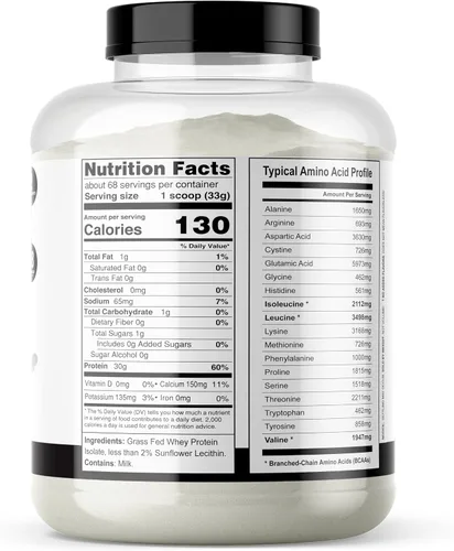 Miniatura 3 de It's Just! - Aislado de proteína de suero de leche, alimentado con pasto ultra premium, sin sabor, fabricado en Estados Unidos, 90% de proteína