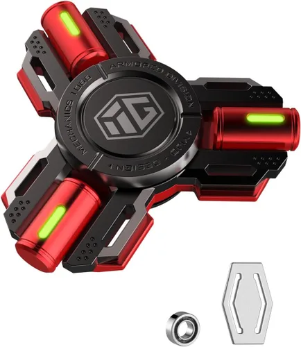 Miniatura 9 de Fidget Spinners, regalos de fidget spinner para adultos y niños, juguete de alivio de estrés, ansiedad y TDAH, juguetes de dedo de mano de metal