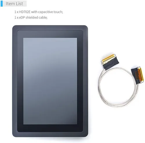 Miniatura 3 de Pantalla LCD eDP de 7 pulgadas con Cap-Touch (HD702E), Trabajo con NanoPC-T4