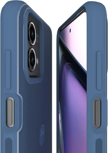 Miniatura 4 de Motorola Moto G Stylus 5G (2023) Funda protectora texturizada - Azul crepúsculo - Fundas de ajuste preciso que absorben los golpes para mejorar