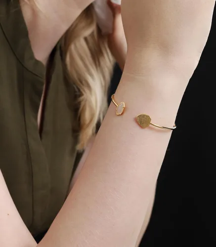Miniatura 70 de OZEL - Pulseras para mujer, chapados en oro real de 18 quilates, pulseras de oro de cristal colorido para regalos