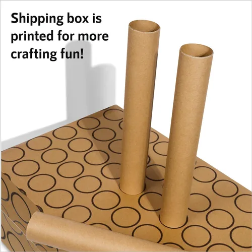 Miniatura 5 de 54 tubos de papel de cartón para manualidades, rollos de papel kraft grueso de 10 x 1.5 pulgadas para aulas, proyectos, bricolaje, artes