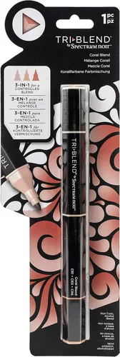 Spectrum Noir Blend Triblend - Marcador de alcohol mezclable, 3 colores en 1, color coral