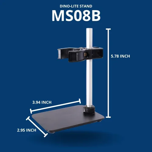 Miniatura 2 de Dino-Lite MS08B - Soporte de mesa portátil compacto, ajustable, 3.9" x 2.9" x 5.7