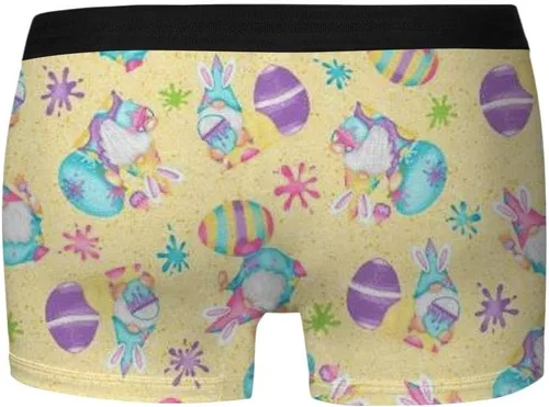 Miniatura 2 de Happy Easter Day Men Boxer Briefs Easter Egg Printed Underwear Comfort Soft Boxer Briefs