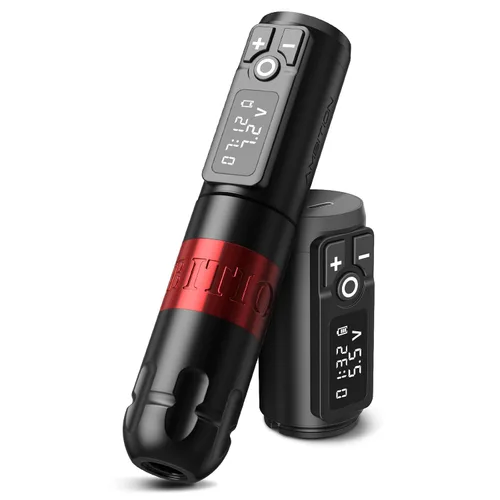 Miniatura 16 de Ambition Soldier - Bolígrafo rotativo de batería para tatuajes con cartucho, máquina de tatuaje con motor sin núcleo de 2400 mAh, fuente