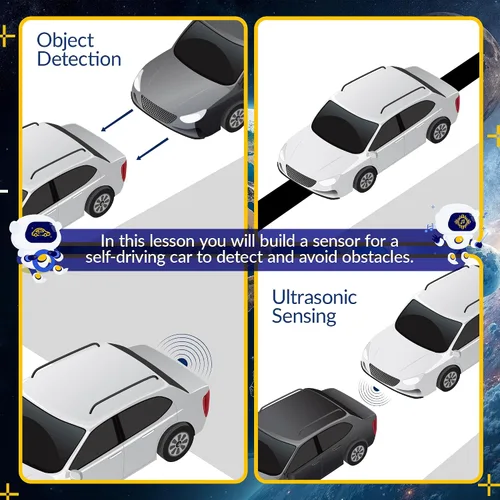 Miniatura 5 de LINGO Kit de codificación STEM - Construye y codifica tu propio sensor de respaldo para automóvil - Aprende a codificar con guías paso a paso