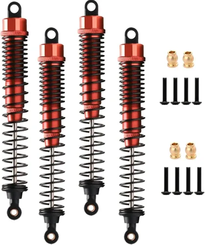 Miniatura 11 de Amortiguador de aleación de 5.118 in ajustable para coche RC 1/10, camión sobre orugas, HPI HSP Losi, axial, Tamiya Redcat, pieza de actualización