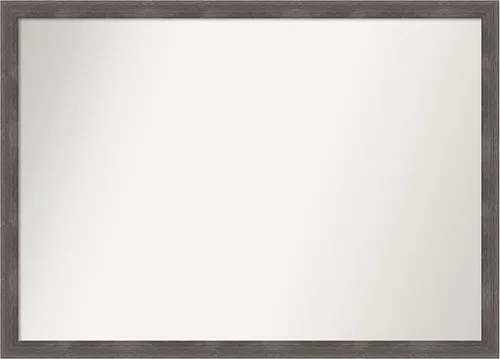 Miniatura 464 de Amanti Art Espejo personalizado, espejo de baño gris plomo a rayas, espejo de pared o espejo de tocador de baño sobre el fregadero