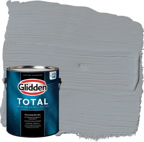 Miniatura 55 de Glidden Pintura Interior + Imprimación: Gris/Plata Antigua, Una Capa, Satinado, 1 Galón